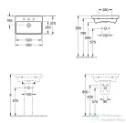 Villeroy & Boch Avento 55x37 cm-es kompakt mosdó CeramicPlus bevonattal 4A00 55 R1 ( 4A0055R1 )