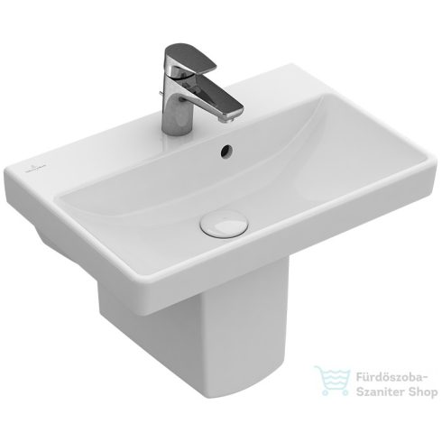 Villeroy & Boch Avento 55x37 cm-es kompakt mosdó CeramicPlus bevonattal 4A00 55 R1 ( 4A0055R1 )