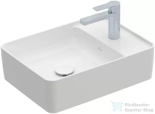 Villeroy & Boch Collaro 51x38 cm-es ráültethető mosdó 1 csaplyukkal, caramic plus bevonat 4A17 51 R1 ( 4A1751R1 )