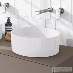   Villeroy & Boch Collaro 40 cm-es ráültethető mosdó, Ceramic Plus bevonat 4A18 40 R1 ( 4A1840R1 )