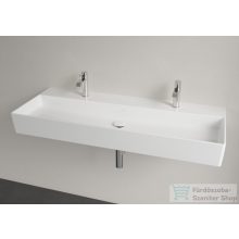   Villeroy & Boch Memento 2.0 120x47 mosdó, 2 csaplyukkal, túlfolyó nélkül, Ceramic Plus bevonat 4A22 C1 R1 ( 4A22C1R1 )