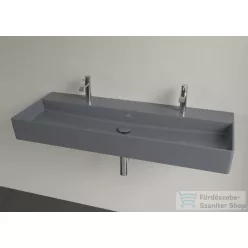   Villeroy & Boch Memento 2.0 120x47 mosdó, 2 csaplyukkal, túlfolyó nélkül, grafit színben, Ceramic Plus bevonat 4A22 C1 i4 ( 4A22C1i4 )