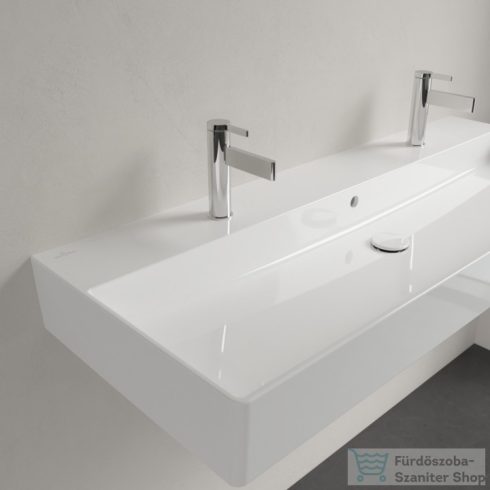Villeroy & Boch Memento 2.0 120x47 mosdó, 2 csaplyukkal, túlfolyóval, Ceramic Plus bevonat 4A22 C4 R1 ( 4A22C4R1 )