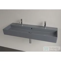   Villeroy & Boch Memento 2.0 120x47 mosdó, 2 csaplyukkal, túlfolyóval, grafit színben, Ceramic Plus bevonat 4A22 C4 i4 ( 4A22C4i4 )