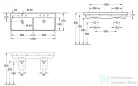 Villeroy & Boch Avento 120x47 cm-es duplamosdó 4A23 CK 01 ( 4A23CK01 )