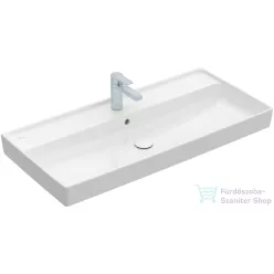   Villeroy & Boch Collaro 100x47 cm-es mosdó 1 csaplyukkal, CeramicPlus felülettel 4A33 A5 R1 ( 4A33A5R1 )