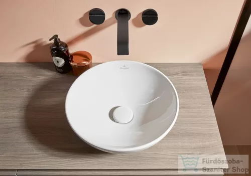 Villeroy & Boch Loop & Friends 38cm-es ráültethető mosdó túlfolyóval, fehér színben, Ceramic Plus bevonat 4A45 00 R1 ( 4A4500R1 )