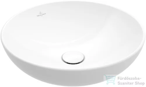 Villeroy & Boch Loop & Friends 38cm-es ráültethető mosdó túlfolyóval, fehér színben, Ceramic Plus bevonat 4A45 00 R1 ( 4A4500R1 )
