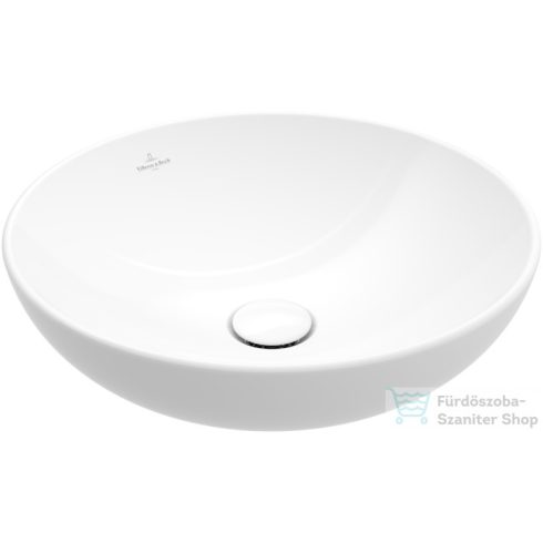 Villeroy & Boch Loop & Friends 42cm-es ráültethető mosdó túlfolyóval, fehér színben, Ceramic Plus bevonat 4A46 00 R1 ( 4A4600R1 )