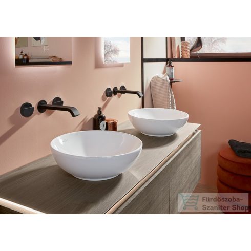 Villeroy & Boch Loop & Friends 42cm-es ráültethető mosdó túlfolyóval, fehér színben, Ceramic Plus bevonat 4A46 00 R1 ( 4A4600R1 )
