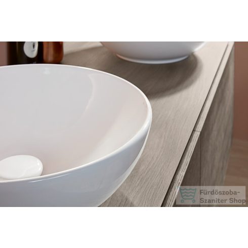Villeroy & Boch Loop & Friends 42cm-es ráültethető mosdó túlfolyóval, fehér színben, Ceramic Plus bevonat 4A46 00 R1 ( 4A4600R1 )