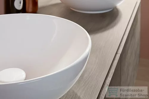 Villeroy & Boch Loop & Friends 42cm-es ráültethető mosdó túlfolyóval, fehér színben, Ceramic Plus bevonat 4A46 00 R1 ( 4A4600R1 )