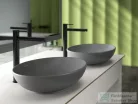 Villeroy & Boch Loop & Friends 62x42 ráültethető mosdó túlfolyó nélkül, grafit színben, Ceramic Plus bevonat 4A48 01 i4 ( 4A4801i4 )