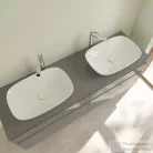 Villeroy & Boch Loop & Friends 56x38 ráültethető mosdó túlfolyóval, fehér színben 4A49 00 01 ( 4A490001 )