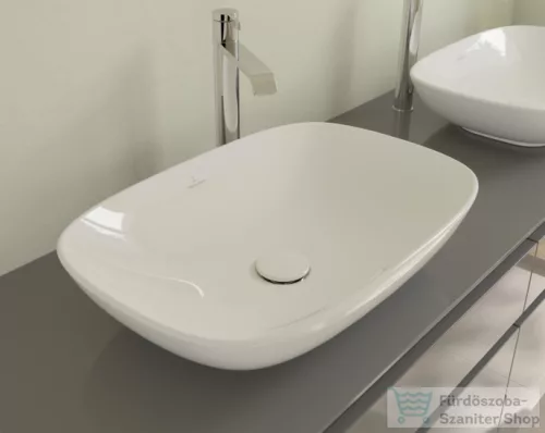 Villeroy & Boch Loop & Friends 56x38 ráültethető mosdó túlfolyó nélkül, fehér színben 4A49 01 01 ( 4A490101 )