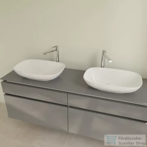 Villeroy & Boch Loop & Friends 56x38 ráültethető mosdó túlfolyó nélkül, fehér színben 4A49 01 01 ( 4A490101 )