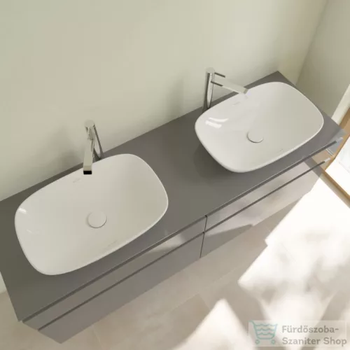 Villeroy & Boch Loop & Friends 62x42 ráültethető mosdó túlfolyó nélkül, fehér színben 4A50 01 01 ( 4A500101 )