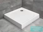 Radaway Delos C 80x80 szögletes zuhanytálca ST 90 zuhanyszifonnal és levehető előlappal 4C88170-03