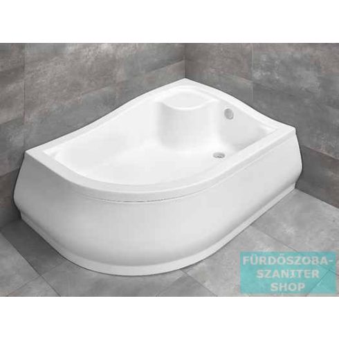 Radaway Korfu E 100x80 íves aszimmetrikus magasított zuhanytálca jobbos 4E81400-03R