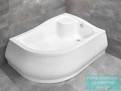 Radaway Korfu E 100x80 íves aszimmetrikus magasított zuhanytálca jobbos 4E81400-03R