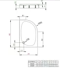 Radaway Patmos E 100x80 íves aszimmetrikus zuhanytálca ST 90 zuhanyszifonnal és levehető előlappal balos 4P81155-03L