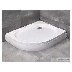   Radaway Patmos E 100x80 íves aszimmetrikus zuhanytálca ST 90 zuhanyszifonnal és levehető előlappal jobbos 4P81155-03R