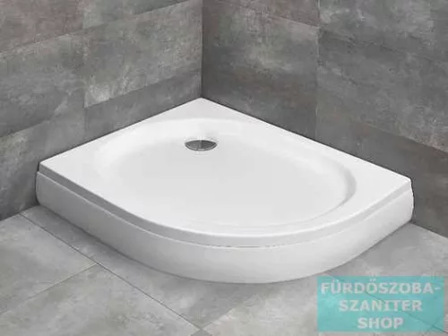 Radaway Patmos E 120x90 íves aszimmetrikus zuhanytálca ST 90 zuhanyszifonnal és levehető előlappal balos 4P91217-03L
