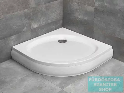 Radaway Patmos A 100x100 íves zuhanytálca ST 90 zuhanyszifonnal és levehető előlappal 4S11155-03