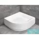 Radaway Samos A 80x80 íves magasított zuhanytálca ST 50 zuhanyszifonnal és levehető előlappal 4S88300-03