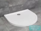 Radaway Delos P 100x90 félköríves zuhanytálca ST 90 zuhanyszifonnal 4Z19035-03N