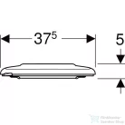 Geberit SELNOVA COMFORT alsó rögzítésű akadálymentes,antibakteriális WC-ülőke,fehér 500.133.00.1