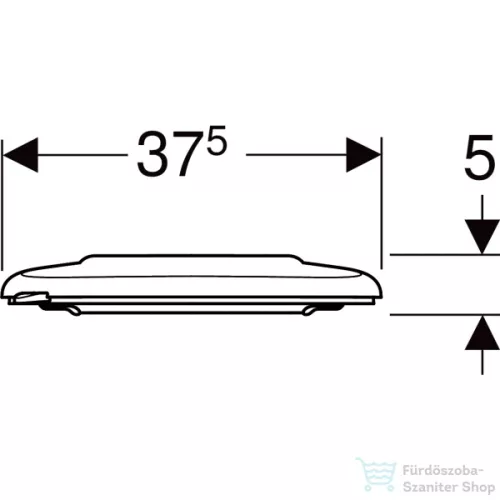 Geberit SELNOVA COMFORT alsó rögzítésű akadálymentes,antibakteriális WC-ülőke,fehér 500.133.00.1