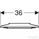 Geberit SELNOVA COMFORT felső rögzítésű akadálymentes,antibakteriális ülőkarima,kármin vörös 500.134.00.2