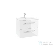   Kielle VEGA 60x50x46 cm-es 2 fiókos alsószekrény mosdóval,fényes/matt fehér 50018S60
