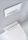 Geberit One fali wc mélyöblítésű, Turboflush, fehér díszcsíkos wc ülőkével 500.201.01.1