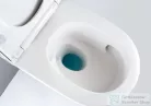 Geberit One fali wc mélyöblítésű, Turboflush, fehér díszcsíkos wc ülőkével 500.201.01.1