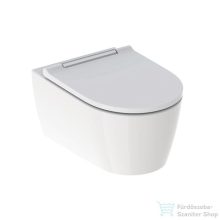   Geberit One fali wc mélyöblítésű, Turboflush, króm díszcsíkos wc ülőkével 500.202.01.1