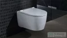 Geberit One fali wc mélyöblítésű, Turboflush,króm díszcsíkos wc ülőkével,matt fehér 500.202.JT.1