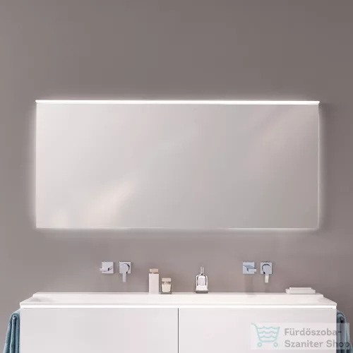 Geberit Xeno² 140x71 cm-es tükör LED világítással,szálcsiszolt alumínium 500.203.00.1