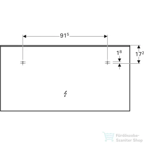 Geberit Xeno² 140x71 cm-es tükör LED világítással,szálcsiszolt alumínium 500.203.00.1