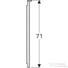 Geberit Xeno² 140x71 cm-es tükör LED világítással,szálcsiszolt alumínium 500.203.00.1