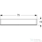 Geberit OPTION 75x70 cm-es kétajtós tükrös szekrény LED világítással,500.205.00.1