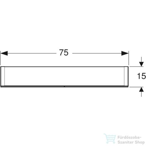 Geberit OPTION 75x70 cm-es kétajtós tükrös szekrény LED világítással,500.205.00.1