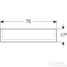 Geberit OPTION PLUS 75x70 cm-es 2 ajtós tükrös szekrény LED világítással,külső/belső tükörrel 500.206.00.1