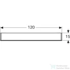 Geberit OPTION 120x70 cm-es 3 ajtós tükrös szekrény alsó/felső LED világítással,külső/belső tükörrel 500.207.00.1