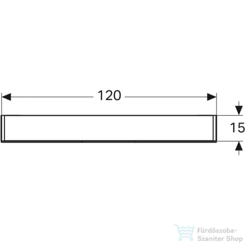 Geberit OPTION 120x70 cm-es 3 ajtós tükrös szekrény alsó/felső LED világítással,külső/belső tükörrel 500.207.00.1