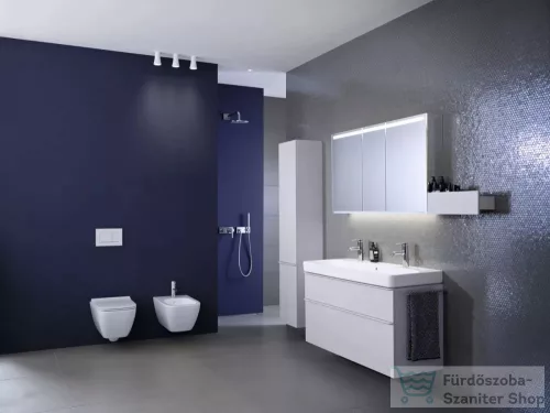 Geberit OPTION 120x70 cm-es 3 ajtós tükrös szekrény alsó/felső LED világítással,külső/belső tükörrel 500.207.00.1