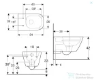 Geberit Smyle Square Rimfree fali wc 500.208.01.1
