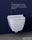 Geberit Smyle Square Rimfree fali wc 500.208.01.1