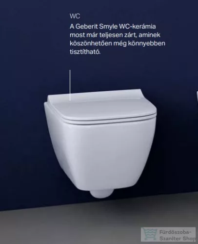 Geberit Smyle Square Rimfree fali wc 500.208.01.1